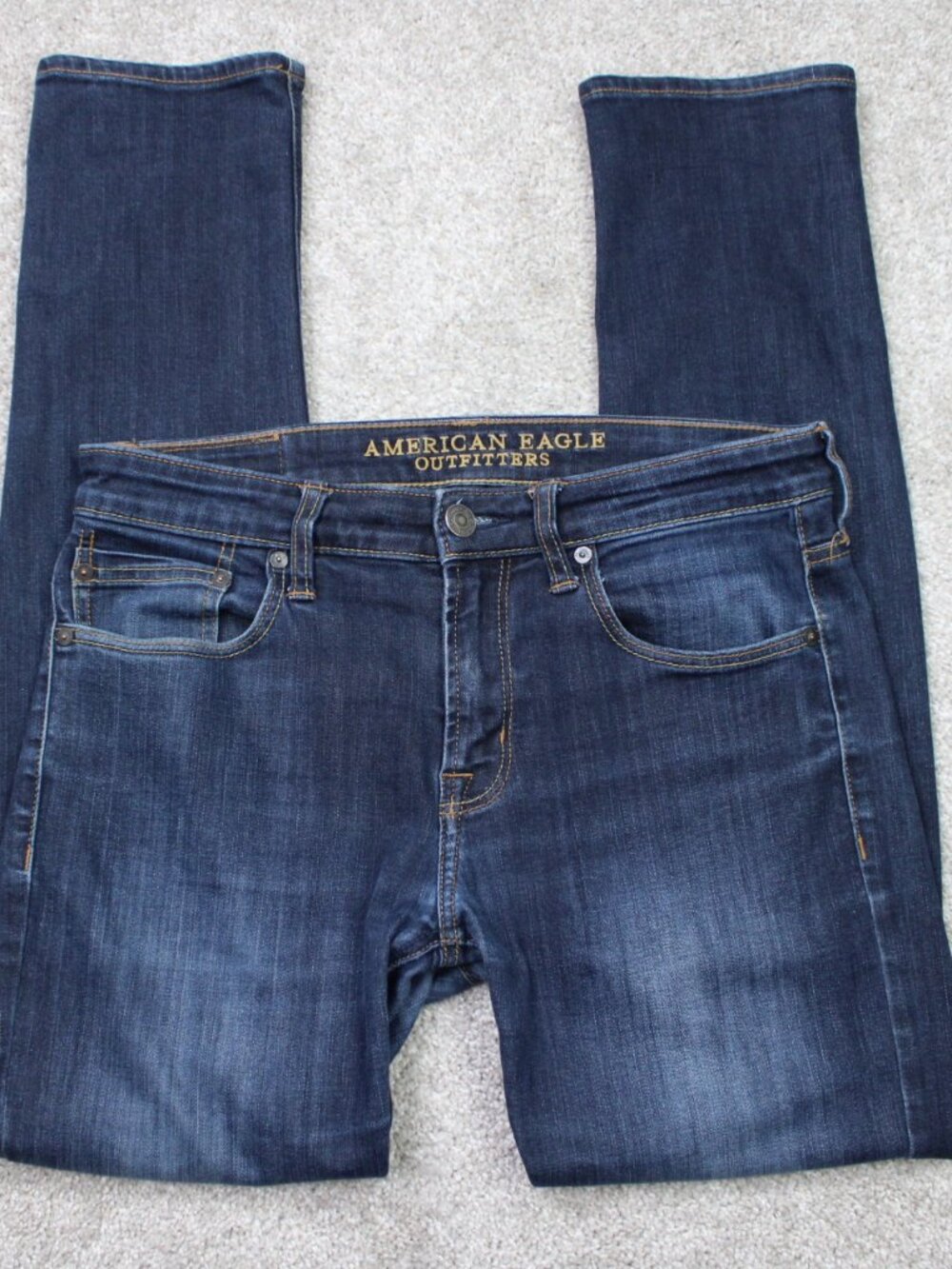 American Eagle Jeans Womens 31x32 Blue Active Flex Skinny Fit 5-Pocket Denim